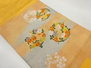 花輪模様織出し名古屋帯